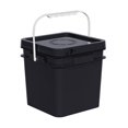 thumbnail image 1 of Cubo cuadrado vacío para almacenar alimentos con tapa, contenedor para pintura, ideal para proyectos industriales, de pesca, manualidades y para el 16 litros, 1 of 8