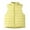 Yellow, variant on Boys Down Vest Boys Girls Lightweight Waistcoat Stand Collar Light Cotton Jacket Children's Vest Autumn Winter