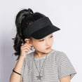 thumbnail image 4 of Gorra ajustable con visera solar para niños, unisex, para deportes atléticos, con protección UV, para niños de 5 a 12 años (52-56 cm), 4 of 6