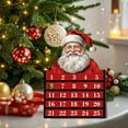 thumbnail image 4 of chaungfeng Wooden Christmas Countdown Calendar, Santa Claus Advent Calendar with Sliding Date Bar, "Days Until Christmas" Display, Home Decor for Fireplace Room, Desktop Ornament, 4 of 6