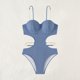 thumbnail image 1 of Trajes de baño para mujer, trajes de baño para mujer, bikini cómodo de color liso, bikinis de color liso para mujer, conjuntos de bikinis, traje de baño de nailon para mujer, 1 of 3