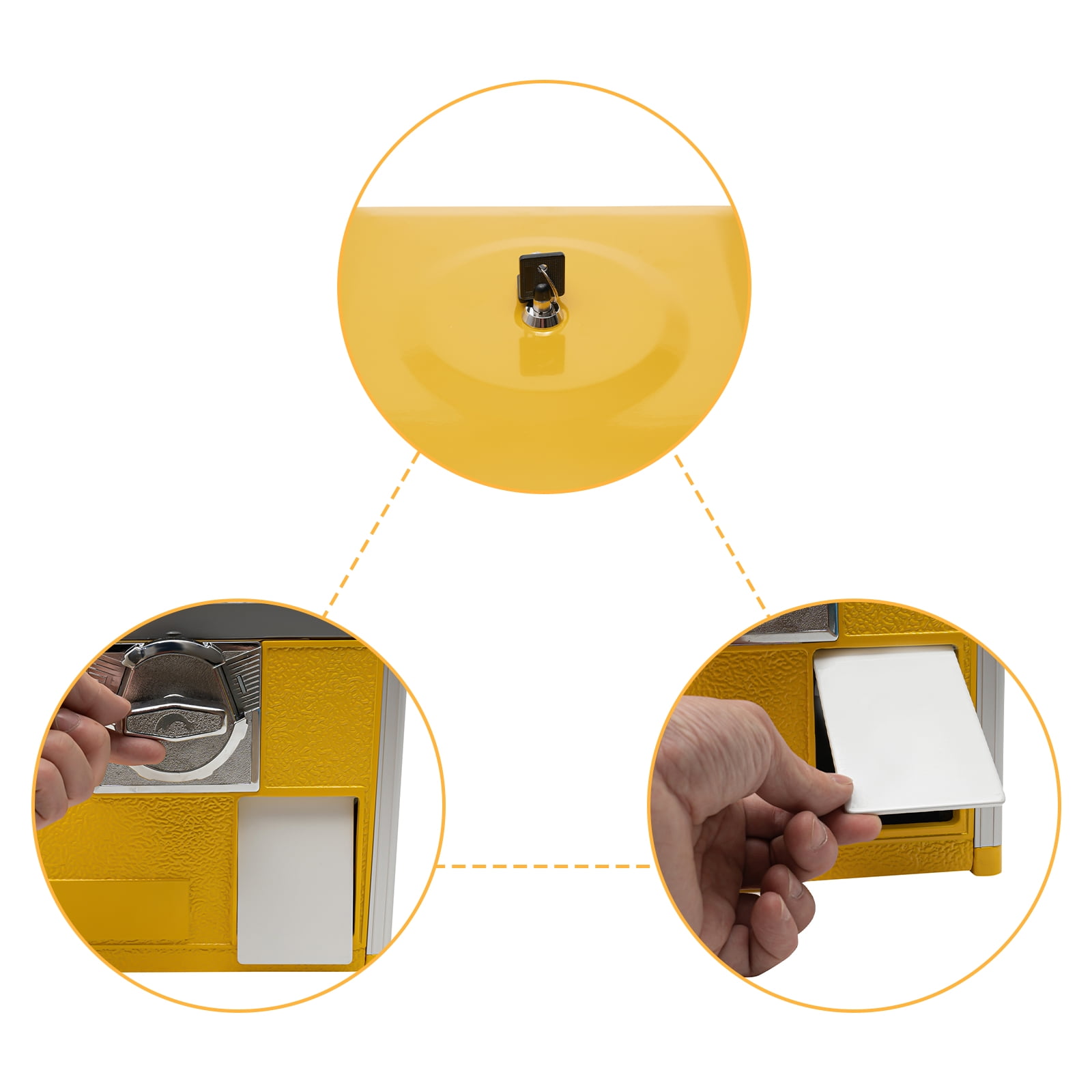 Yellow 25-cent Vending Machines 29*26*53cm Big Capsule Vending Machine Commercial Vending Machine