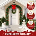 thumbnail image 6 of 94.5" 1860 Branches PVC Christmas Arch Decoration Steel Bracket Reusable for Christmas Weddings Parties Green, 6 of 13