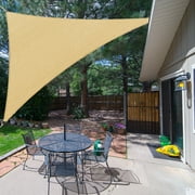 Shade&Beyond 6'x6'x8.5' Customize Sun Shade Sail Sand UV Block 185 GSM Commercial Triangle Outdoor Covering for Backyard, Pergola, Pool (Customized Available) AT-10T