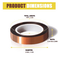 thumbnail image 4 of 6 Rolls 10mm X33m Heat Tape High Temperature Transfer for Sublimation Vinyl, 4 of 7