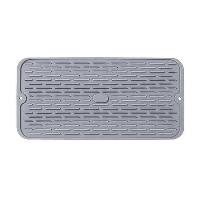 Silicone Drying Mat,Dish Drainer Mat for Kitchen Counter, Non-Slip Silicone Sink Mat, BPA Free, Dish Washer Safe