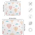 thumbnail image 3 of FREEAMG Dish Drying Mat Cute Hot Air Balloons Microfiber Kitchen Dish Mat Super Absorbent Dish Drainer Mat Fast Drying Heat-resistant Drying Mat for Kitchen Counter, 16"x18", 3 of 7