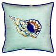 thumbnail image 3 of Betsy Drake SN606C 12 x 12 in. Betsys Shell Teal Small Indoor & Outdoor Pillow, 3 of 3
