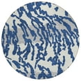 thumbnail image 2 of Addison Rugs Chantille Indoor/Outdoor Transitional Animal Print Navy Washable Round Rug, 8' x 8', 2 of 6