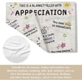 thumbnail image 4 of LHSHID Thank You Gifts for Women Men Appreciation Gifts Soft Heartwarming Blanket with Appreciation Words Teacher Employee Nurse Appreciation Gifts Thank You Gifts for Coworkers Friend 50x60in, 4 of 5
