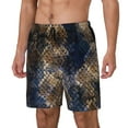 thumbnail image 2 of Daiia Watercolor Snake Skin Mens Swim Trunks Swim Shorts Quick Dry Swim Shorts with Mesh Lining Pockets-X-Large, 2 of 9