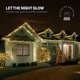 thumbnail image 3 of Juego de 100 luces navideñas SEWANTA blancas cálidas interiores y exteriores, 3 of 9