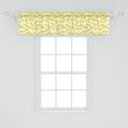 thumbnail image 2 of Ambesonne Floral Valance Pack of 2, Scattered Mimosa Flowers, 54"X12", Avocado Green White, 2 of 3