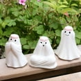 thumbnail image 7 of 3PCS Halloween Resin Ghost Figurines Set – See No Evil, Hear No Evil, Speak No Evil Ghost Statues for Spooky Halloween Decorations, Mini Ghost Ornaments for Home, Office, Shelf & Haunted House Décor, 7 of 7