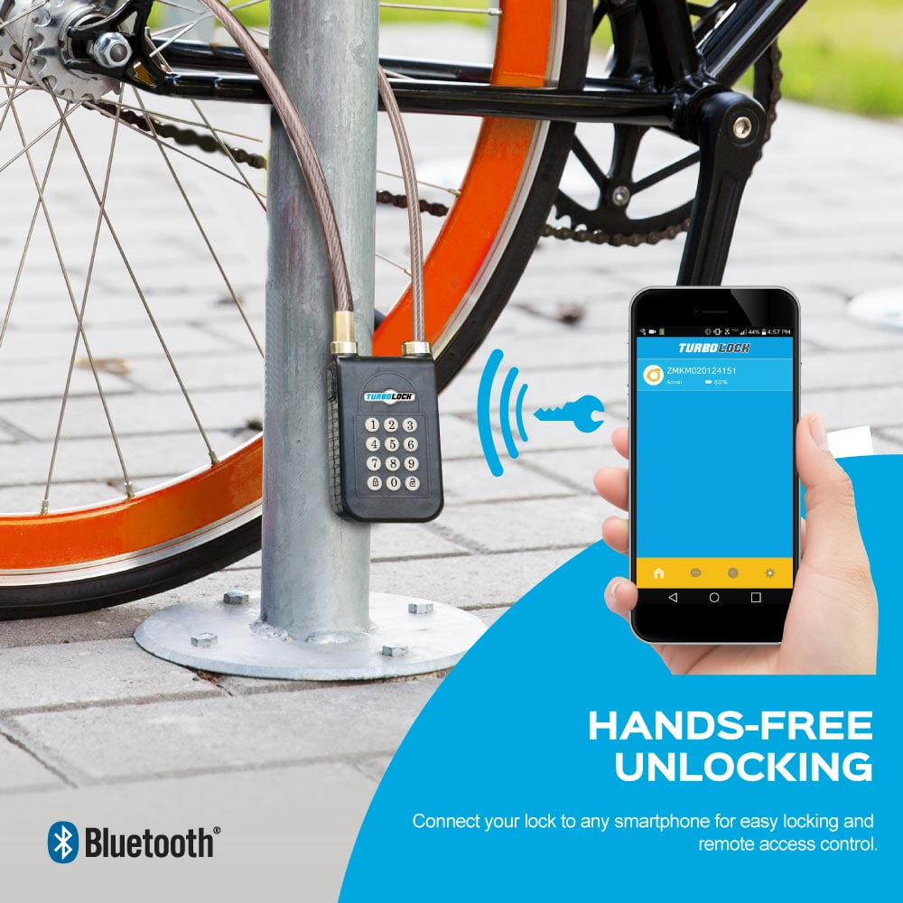 Refurbished TURBOLOCK TL-400 Smart Bluetooth Keyless Bike Lock with Keypad