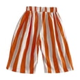 thumbnail image 3 of CAIVO Child Vertically Striped Casual Pants For Kids Easy Pull On Wide Leg Slacks Boys Girls Comfortable Everyday Wear School Soft Solid Color Summer Trousers, 3 of 3