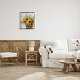 thumbnail image 3 of Stupell Industries Sunflower Bouquet in Tin Botanical & Floral Photography Gold Floater Framed Canvas Art Print Wall Art, 17 x 21, 3 of 10