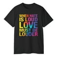thumbnail image 3 of When Hate Is Loud Love Must Be Louder T-Shirt, 3 of 5