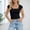 Black, variant on Women's T Shirts Short Sleeves Square Neck Basic Tees Slim Fit Womens Summer Clothes Work Tops for Women