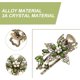thumbnail image 4 of Green Vintage Hair Clips Jewelry Crystal Flower Hairpins French Barrettes Hair Accessories for Women Girls, 4 of 5