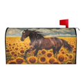 thumbnail image 3 of PHELIKA Horse Sunflowers 12 Magnetic Mailbox Covers Post Letter Box Cover Standard Size 21"H x 18"W, 3 of 8