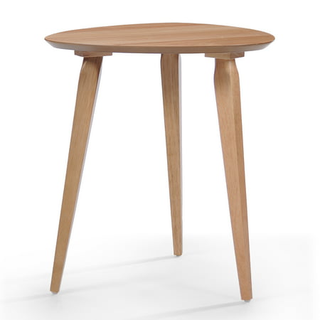 Finnian Wood End Table, Natural Finish