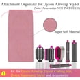 thumbnail image 4 of Multiple Hair Tools Travel Bag for Hair Dryer, Large Capacity Hair Tool Organizer for Travel, Portable Carrying Case, Pink, 4 of 12