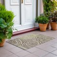 thumbnail image 6 of Addison Rugs Chantille Indoor/Outdoor Transitional Swirls Brown Washable Rectangle Rug, 1'8" x 2'6", 6 of 6