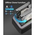 thumbnail image 3 of ORICO 2.5/3.5 inch Dual Bay Hard Drive Docking Station Offline Clone Duplicator SATA to USB C,up to 18TB with UASP, 3 of 10