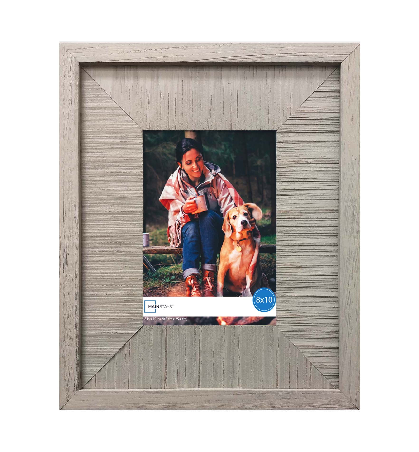 Mainstays 8x10 Gray Wooden Picture Frame