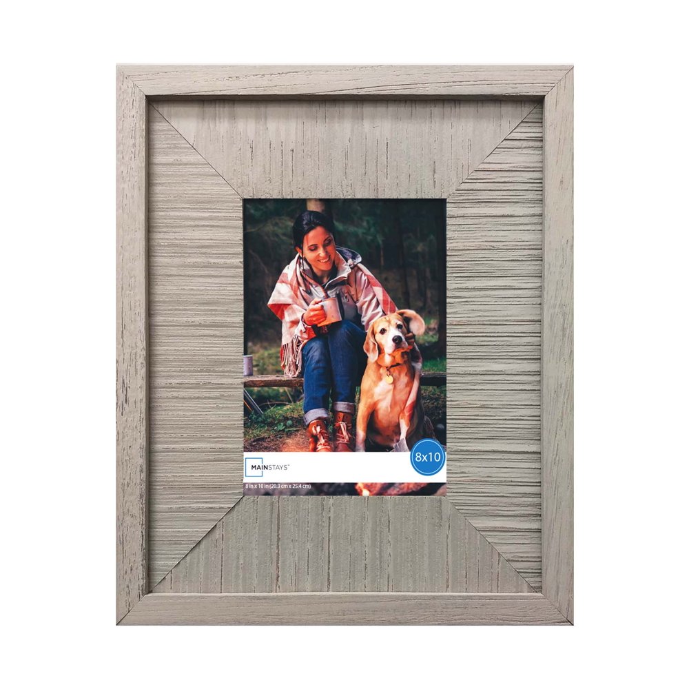 Mainstays 8x10 Gray Wooden Picture Frame