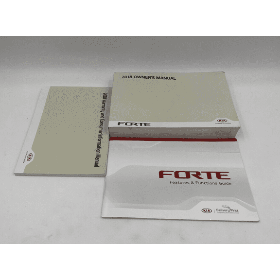 2018 Kia Forte Owners Manual Handbook Set OEM K03B46002