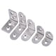 thumbnail image 4 of Código de ángulo de acero inoxidable 90 ° Soporte de ángulo recto Ángulo de hierro Soporte de triángulo tipo L Soporte de estante Conector de esquina de muebles, 4 of 5