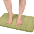 thumbnail image 3 of Unique Bargains 2Pcs Soft Memory Foam Bath Mat 17" x 24" Non Skid Yellow Green, 3 of 8