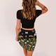 thumbnail image 4 of Vestidos Para Mujeres Vestidos Casuales Club Erógeno Nudos Cruzados Manga Corta Conjuntos Básicos de 2 Piezas Crop Top Falda Conjunto Odeerbi ODB164801, 4 of 5