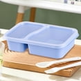 thumbnail image 4 of Gumesh Bento Snack Box Containers, 2 Compartment Divided Stackable Food Storage Containers , Meal Prep Lunch Container, 4 of 6