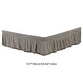 thumbnail image 3 of kkbbma under $5 Wrap Around Ruffled Lace Bed Skirt, Elastic Dust Ruffle with Adjustable Belts, Easy to Put On, Bed Frame Cover, Machine Washable, 3 of 6