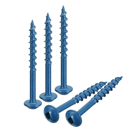 

#8x2 Pocket Hole Screws 50 Pack Square Drive Self Tapping Wood Screws Blue