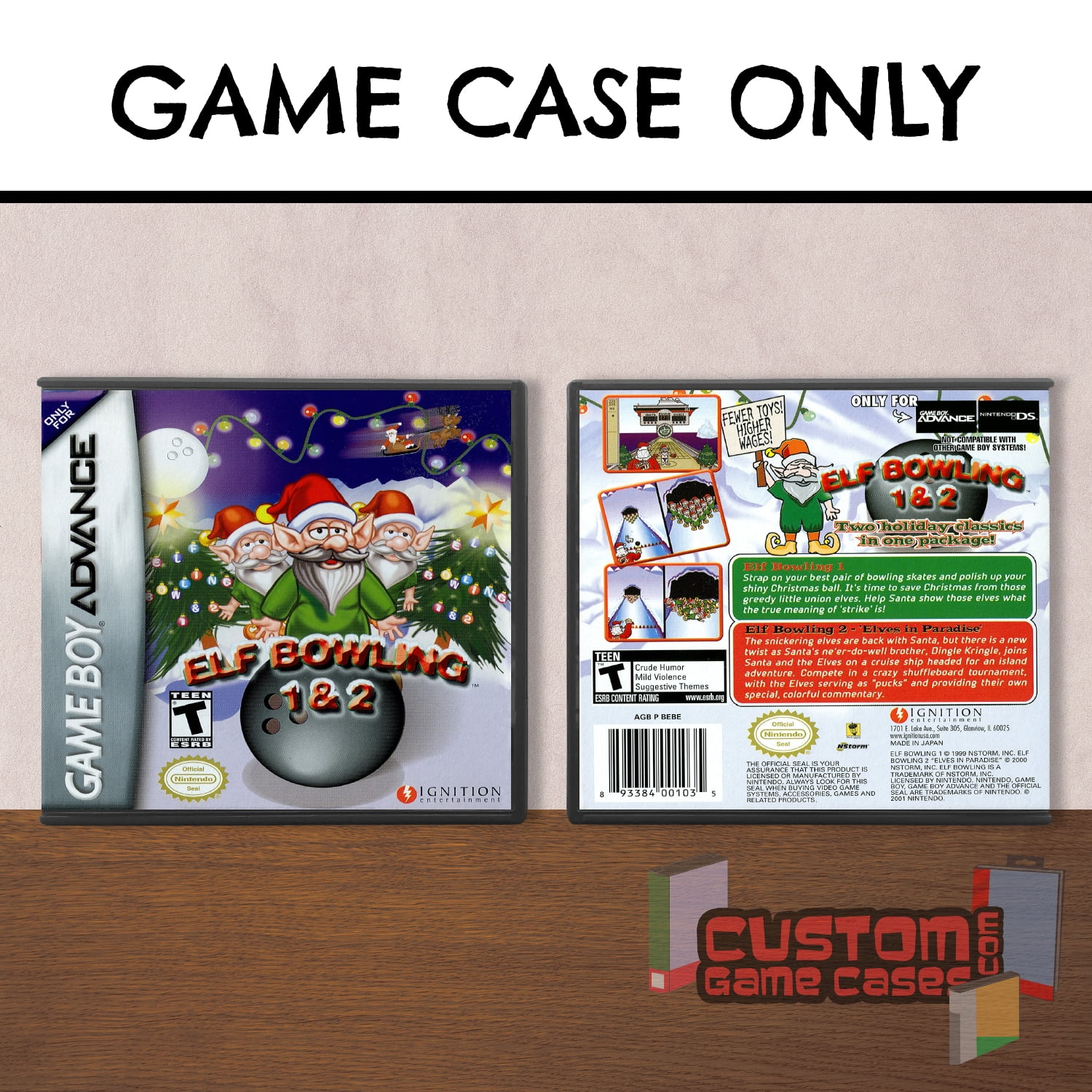Elf Bowling (GBA) Game Boy Advance Game Case Only No Game lupon.gov.ph