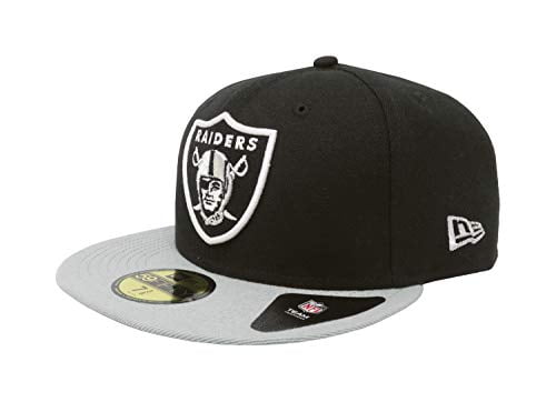 new era nfl black and team color 59fifty fitted cap
