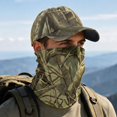 thumbnail image 2 of XIAOCHA Men's Camo Printed Baseball Cap Set, Breathable Outdoor Neck Gaiter Outfit,Green, 2 of 4