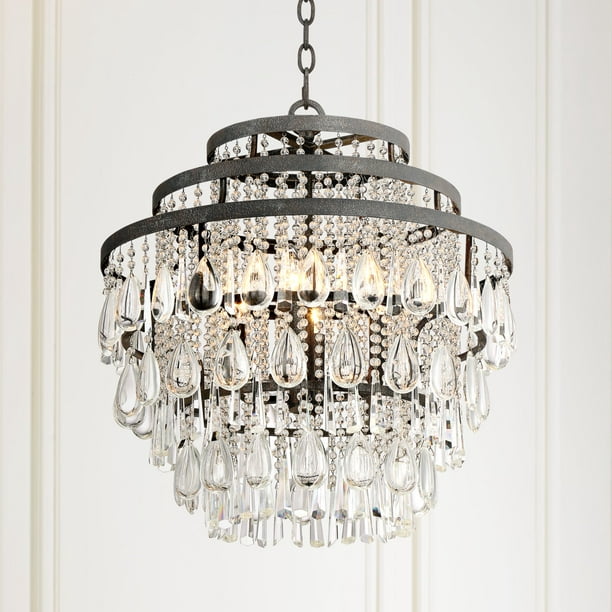 Vienna Full Spectrum Rust Crystal, Crystal Chandelier For Two Story Foyer