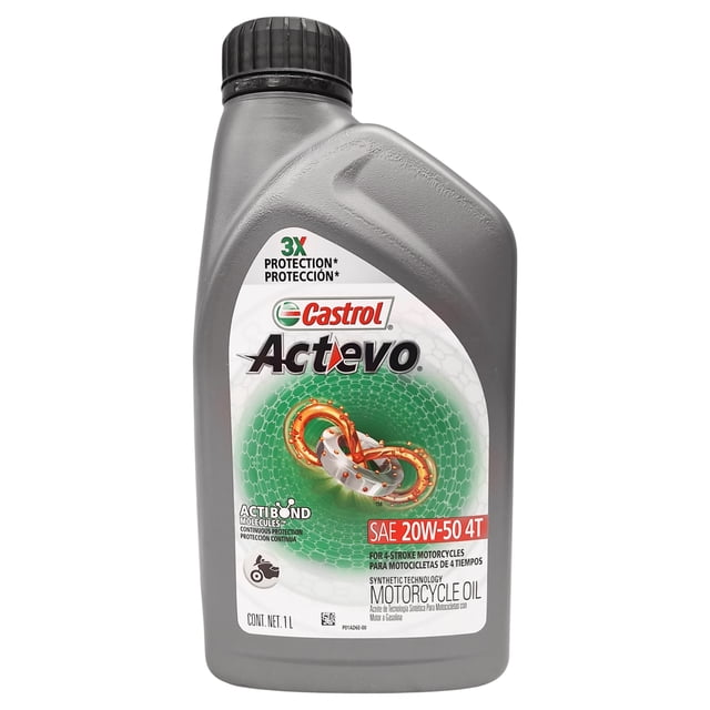 Aceite para Motocicleta 4T 20W50 API SG JASO MA2 1 L