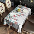 thumbnail image 2 of Multicolor Ethnic Geometric Border Pattern Rectangle Tablecloth 60"x102",Waterproof Polyester Rectangle Table Cloth, Wipeable Spillproof Polyester Tablecloth for Dining, Camping, Indoor and Outdoor, 2 of 6