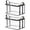 Style B, variant on Storage Bin, Thickened Transparent Black Trim Medium Size 1 Pack, Portable Zipper Closure with Carry Handles for College Dorm Closet Organization Clothes Storage Moving Packing