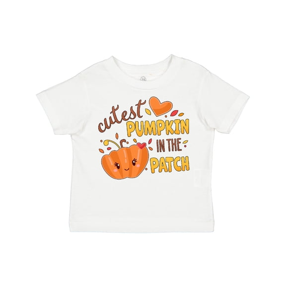 Inktastic Cutest Pumpkin in the Patch with Orange Heart Boys or Girls Toddler T-Shirt