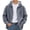 Blue, variant on Plaid Shirt Jacket Men Fall Winter Long Sleeve Loose Casual Button Down Drawstring Hooded Shirt Work Shirts Outerwear