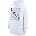 thumbnail image 2 of Women's G-III 4Her by Carl Banks  White Memphis Grizzlies Basketball Love Fleece Pullover Hoodie, 2 of 3