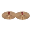 Rhythm Band Brass cymbals with Knobs 7" Pair With Handles