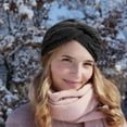 thumbnail image 5 of 2PCS Ear Warmers Headband for Women Hair Accessories Thick Chunky Crochet Knitted Winter Turban Headbands Winter Accessories for Women and Girls, 5 of 6